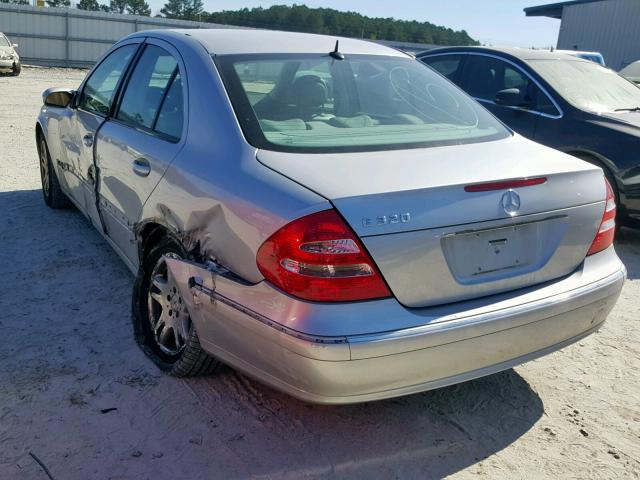 WDBUF65J83A135051 - 2003 MERCEDES-BENZ E 320 SILVER photo 3