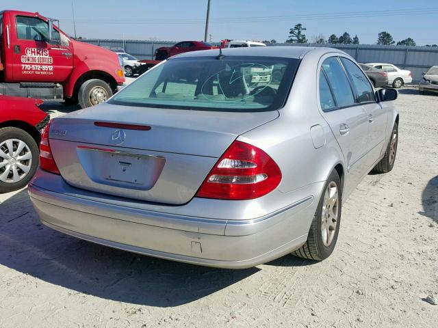 WDBUF65J83A135051 - 2003 MERCEDES-BENZ E 320 SILVER photo 4