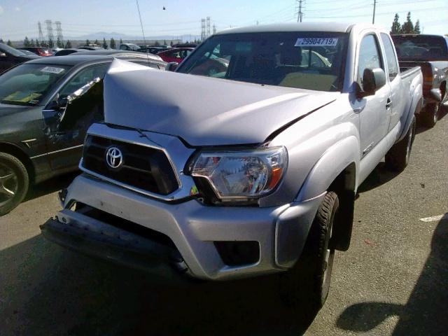 5TFTX4GN3DX023528 - 2013 TOYOTA TACOMA PRE SILVER photo 2