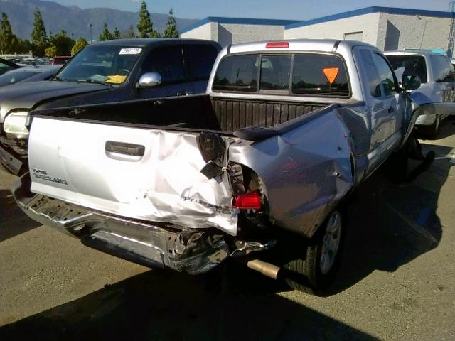 5TFTX4GN3DX023528 - 2013 TOYOTA TACOMA PRE SILVER photo 4