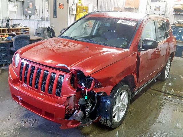 1J4NF4FB6AD505405 - 2010 JEEP COMPASS SP RED photo 2