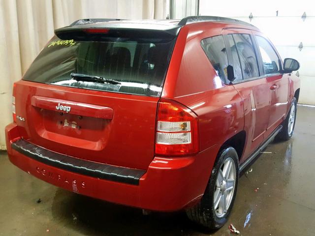 1J4NF4FB6AD505405 - 2010 JEEP COMPASS SP RED photo 4