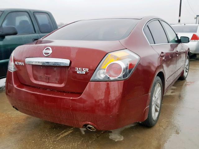 1N4BL2AP2AN445941 - 2010 NISSAN ALTIMA SR MAROON photo 4