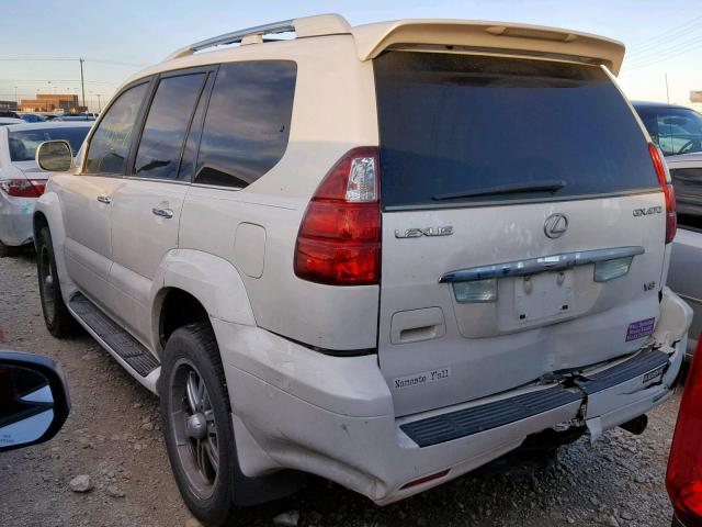 JTJBT20X180154640 - 2008 LEXUS GX 470 WHITE photo 3