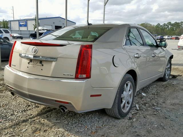 1G6DR57V580175266 - 2008 CADILLAC CTS HI FEA GOLD photo 4