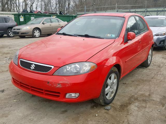 KL5JJ66Z75K145533 - 2005 SUZUKI RENO LX RED photo 2