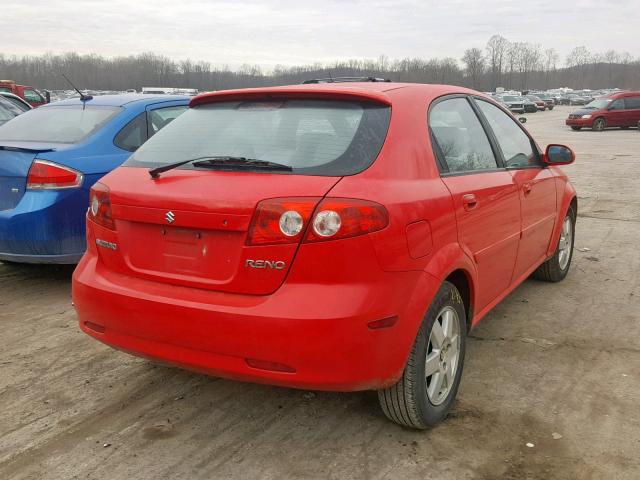 KL5JJ66Z75K145533 - 2005 SUZUKI RENO LX RED photo 4