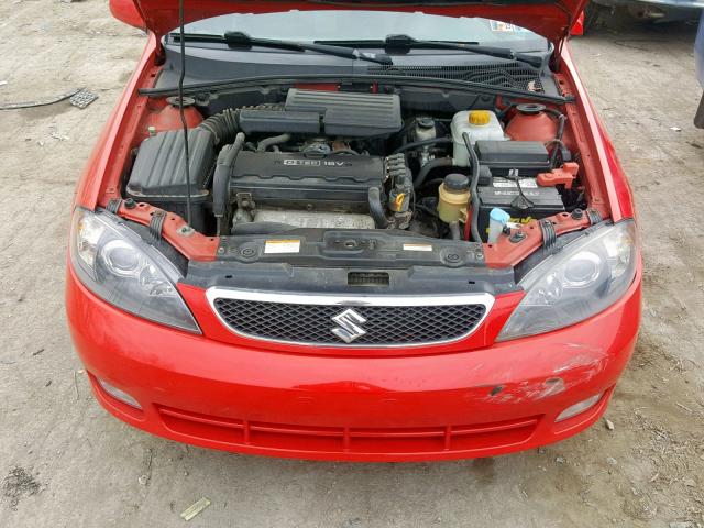 KL5JJ66Z75K145533 - 2005 SUZUKI RENO LX RED photo 7