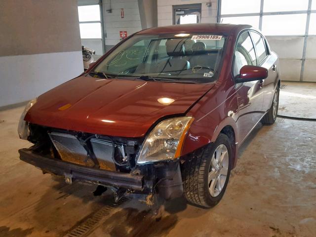 3N1AB61E38L725332 - 2008 NISSAN SENTRA 2.0 BURGUNDY photo 2