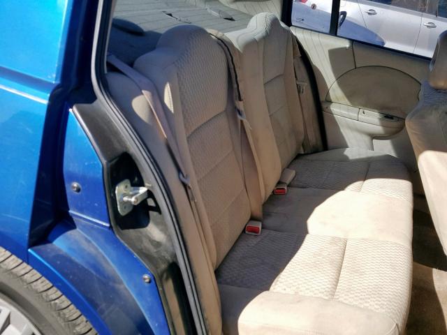 1G8AJ55F06Z117913 - 2006 SATURN ION LEVEL BLUE photo 6