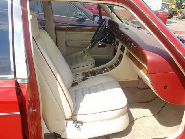 SCBZR03B4KCX26300 - 1989 BENTLEY TURBO R RED photo 5