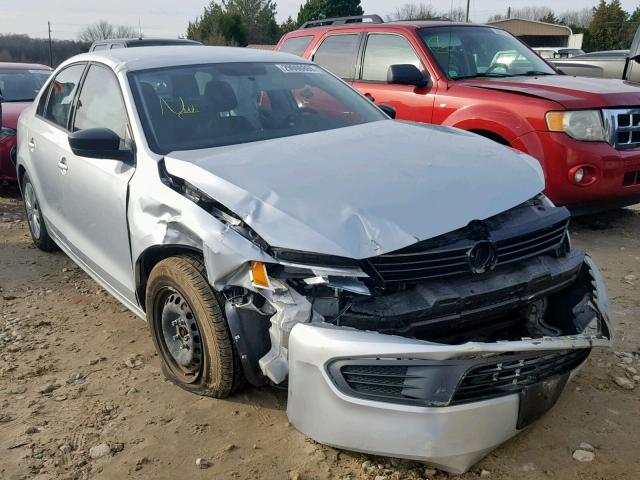 3VW2K7AJ0EM427215 - 2014 VOLKSWAGEN JETTA BASE SILVER photo 1