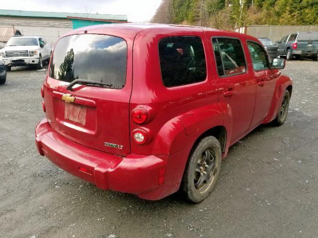 3GNBABDB4AS607842 - 2010 CHEVROLET HHR LT RED photo 4