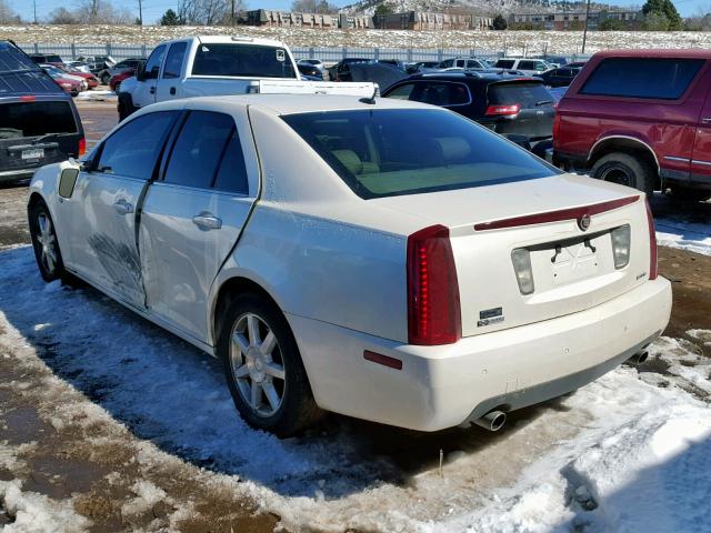 1G6DC67A650160324 - 2005 CADILLAC STS WHITE photo 3