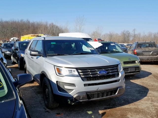 1FM5K8AR5GGC91782 - 2016 FORD EXPLORER P GRAY photo 1