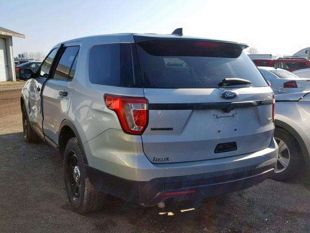 1FM5K8AR5GGC91782 - 2016 FORD EXPLORER P GRAY photo 3