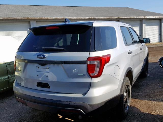 1FM5K8AR5GGC91782 - 2016 FORD EXPLORER P GRAY photo 4