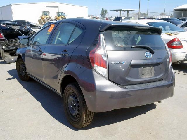 JTDKDTB38F1110688 - 2015 TOYOTA PRIUS C GRAY photo 3