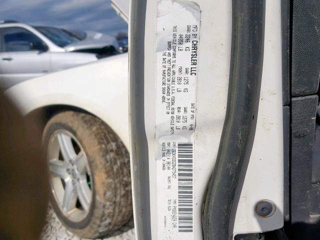 2B3KA33G28H275457 - 2008 DODGE CHARGER SX WHITE photo 10