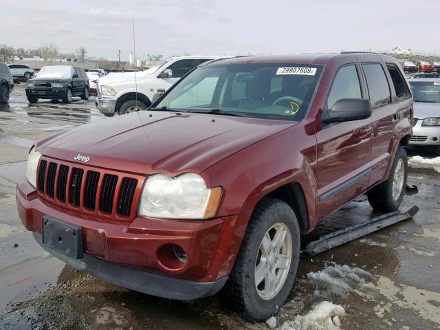 1J8GR48K27C589331 - 2007 JEEP GRAND CHER MAROON photo 2