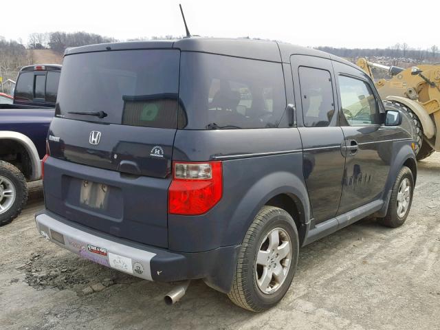 5J6YH27615L020825 - 2005 HONDA ELEMENT EX BLUE photo 4