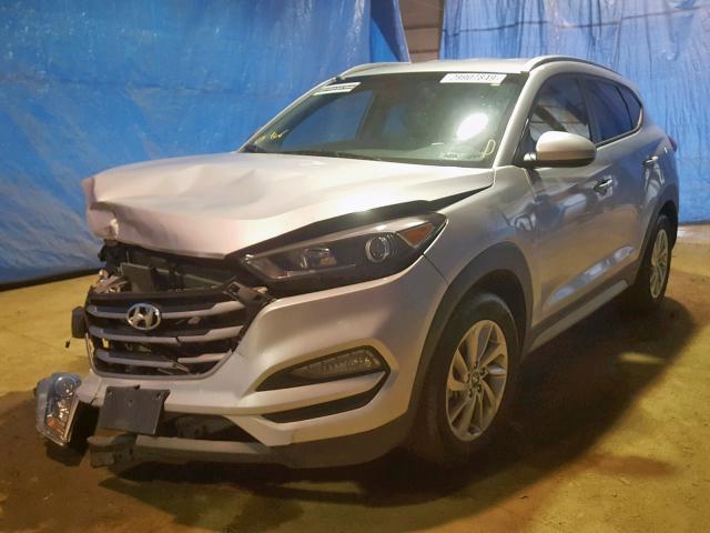 KM8J3CA46JU675050 - 2018 HYUNDAI TUCSON SEL SILVER photo 2