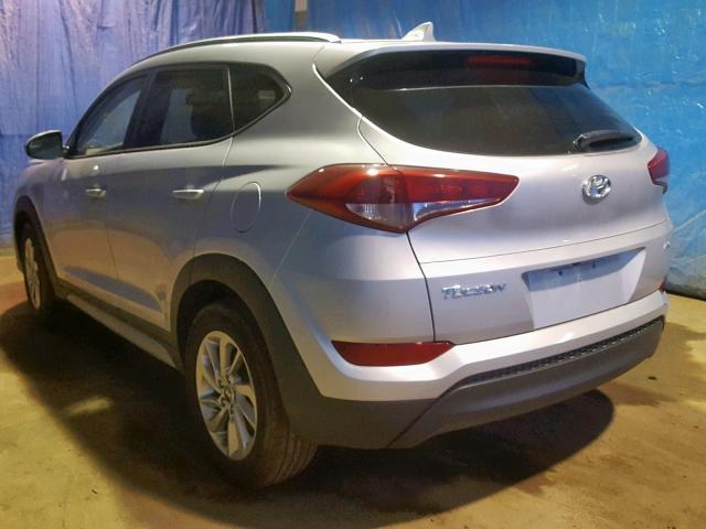 KM8J3CA46JU675050 - 2018 HYUNDAI TUCSON SEL SILVER photo 3