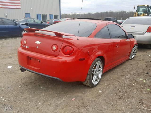 1G1AM15B677115575 - 2007 CHEVROLET COBALT SS RED photo 4