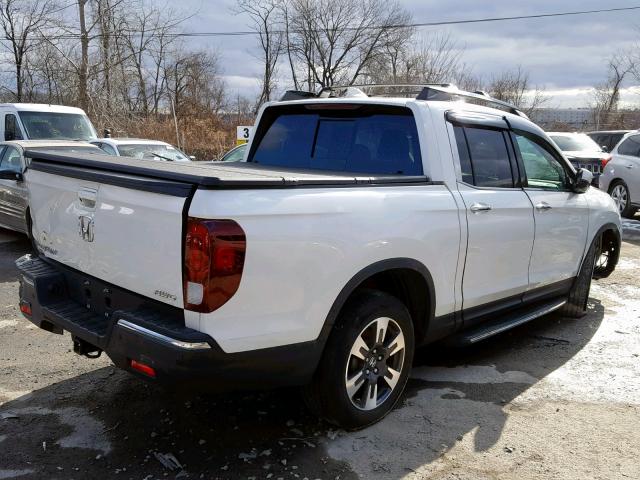 5FPYK3F79HB031822 - 2017 HONDA RIDGELINE WHITE photo 4