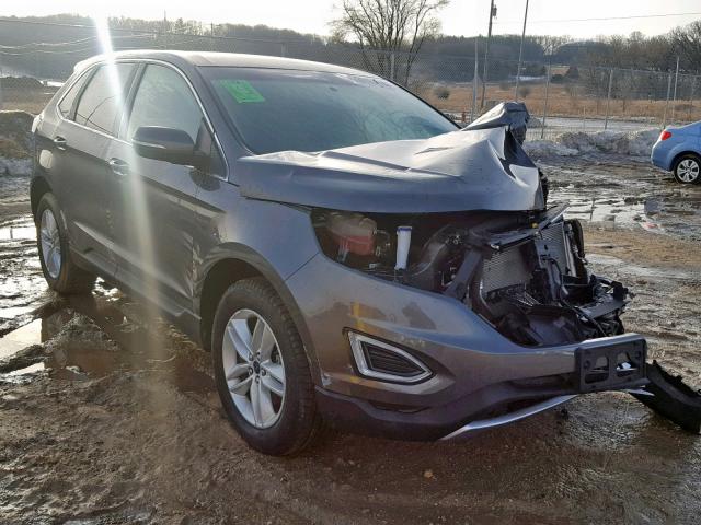 2FMPK4J97JBB30236 - 2018 FORD EDGE SEL CHARCOAL photo 1