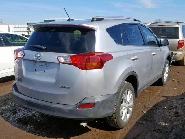 2T3YFREVXFW165326 - 2015 TOYOTA RAV4 LIMIT SILVER photo 4