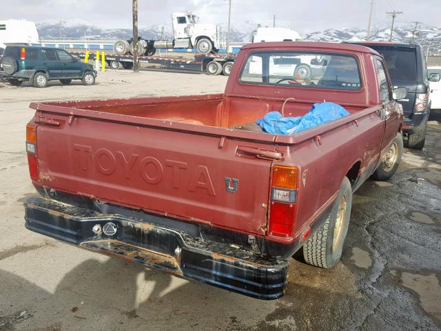 JT4RN44R4D1156311 - 1983 TOYOTA PICKUP 1/2 MAROON photo 4