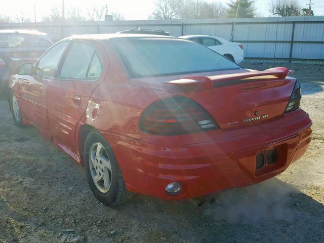 1G2NE52E9XC584599 - 1999 PONTIAC GRAND AM S RED photo 3