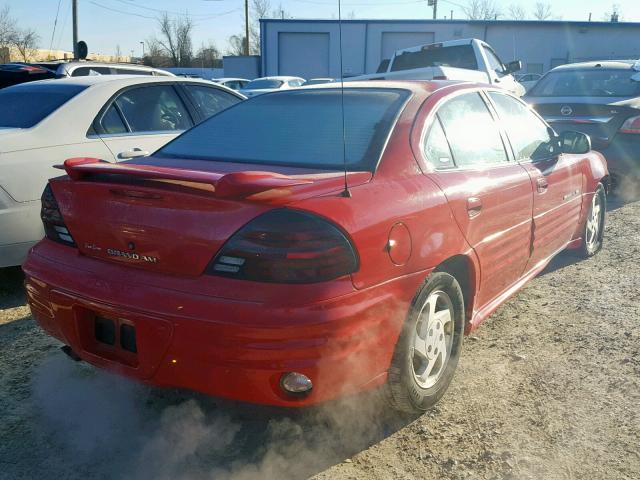 1G2NE52E9XC584599 - 1999 PONTIAC GRAND AM S RED photo 4