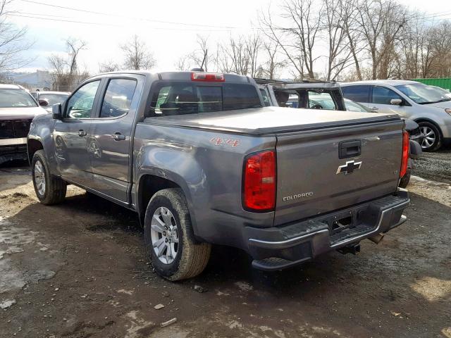 1GCPTCE13J1122789 - 2018 CHEVROLET COLORADO L GRAY photo 3