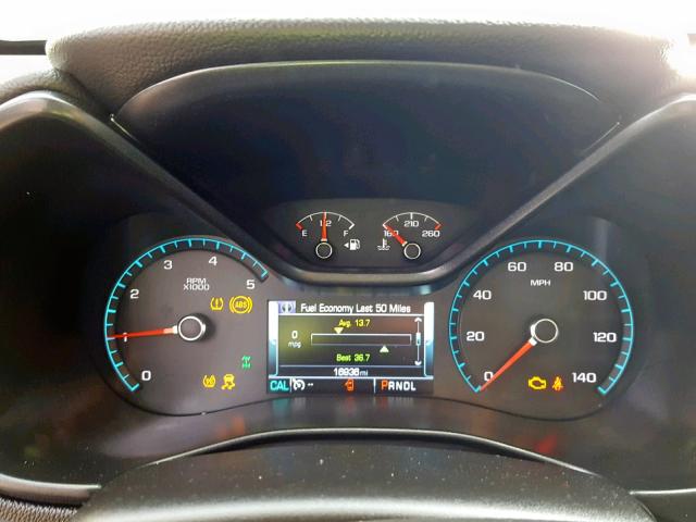 1GCPTCE13J1122789 - 2018 CHEVROLET COLORADO L GRAY photo 8