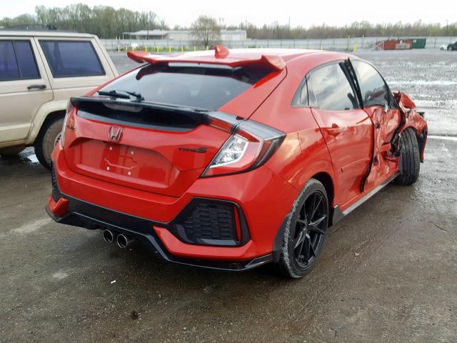 SHHFK7H47KU202129 - 2019 HONDA CIVIC SPOR RED photo 4