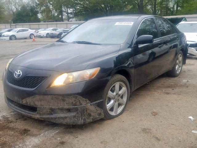 4T1BE46K49U865596 - 2009 TOYOTA CAMRY BASE BLACK photo 2