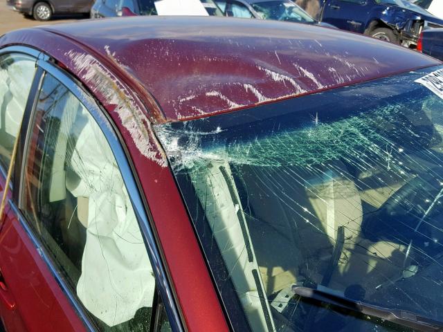 4S3BNAF66K3026311 - 2019 SUBARU LEGACY 2.5 MAROON photo 9