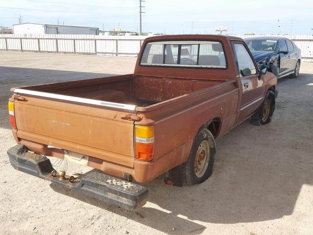 JT4RN50R5G0184947 - 1986 TOYOTA PICKUP 1/2 ORANGE photo 4