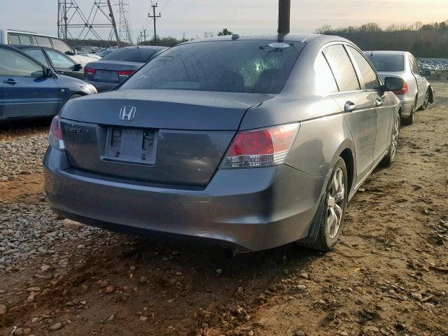 1HGCP26809A101565 - 2009 HONDA ACCORD EXL GRAY photo 4