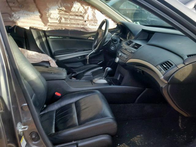 1HGCP26809A101565 - 2009 HONDA ACCORD EXL GRAY photo 5