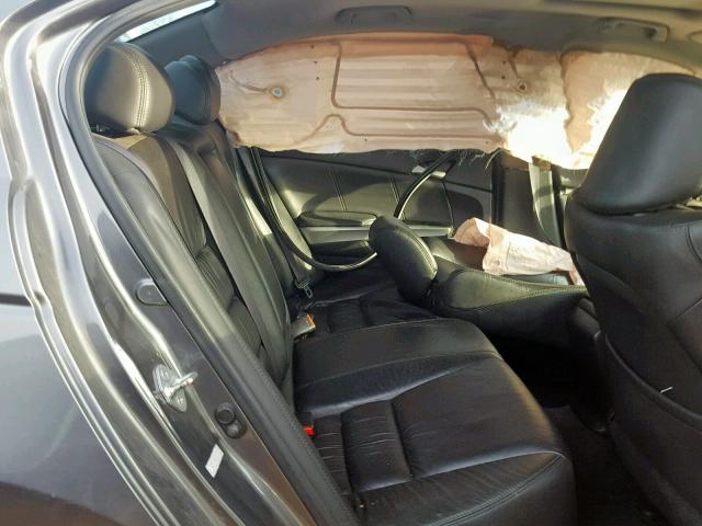 1HGCP26809A101565 - 2009 HONDA ACCORD EXL GRAY photo 6