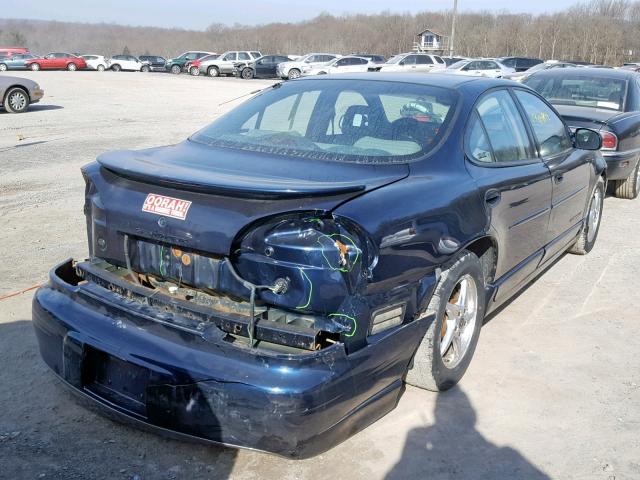 1G2WP52K62F183409 - 2002 PONTIAC GRAND PRIX BLUE photo 4