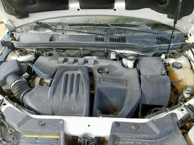 1G2AS18H497290783 - 2009 PONTIAC G5 WHITE photo 7