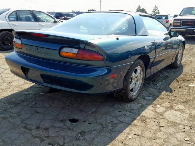 2G1FP22K3V2151378 - 1997 CHEVROLET CAMARO BAS TEAL photo 4