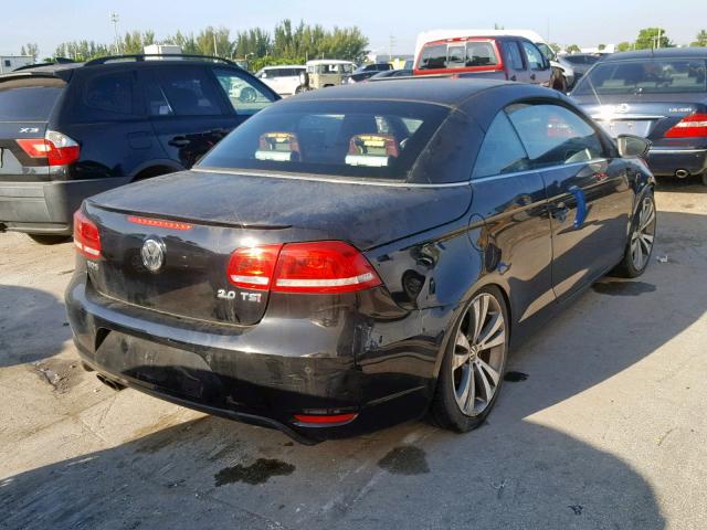 WVWFW7AH2CV007710 - 2012 VOLKSWAGEN EOS LUX Черный фото 4