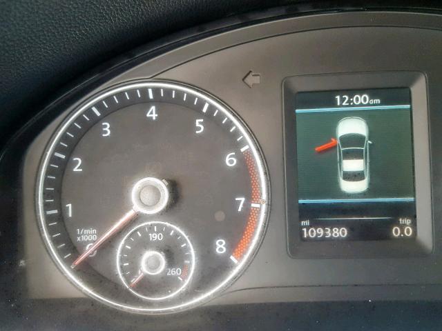 WVWFW7AH2CV007710 - 2012 VOLKSWAGEN EOS LUX Черный фото 8