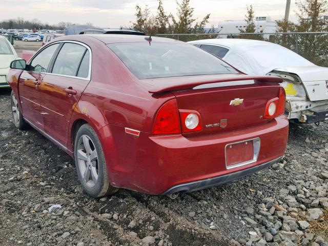 1G1ZJ57B69F202899 - 2009 CHEVROLET MALIBU 2LT MAROON photo 3