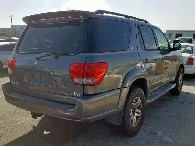 5TDZT38A45S256515 - 2005 TOYOTA SEQUOIA LI GRAY photo 4